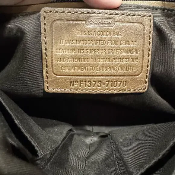 COACH BLEECKER LEGACY LEATHER COURIER BAG BRASS CIGAR F71070 - Picture 9 of 11